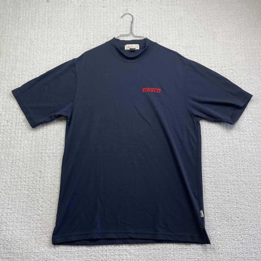 VTG Il Migliore Pireli Staff Shirt Mens L Dark Blue Lightweight  Performance